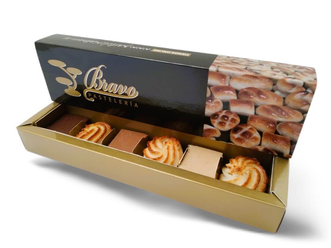 Caja Regalo Pastas de Almendra y Pralinés Caja Regalo Pastas de Almendra y Pralinés
