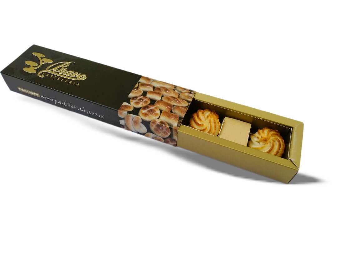 Caja Regalo Pastas de Almendra y Pralinés Caja Regalo Pastas de Almendra y Pralinés