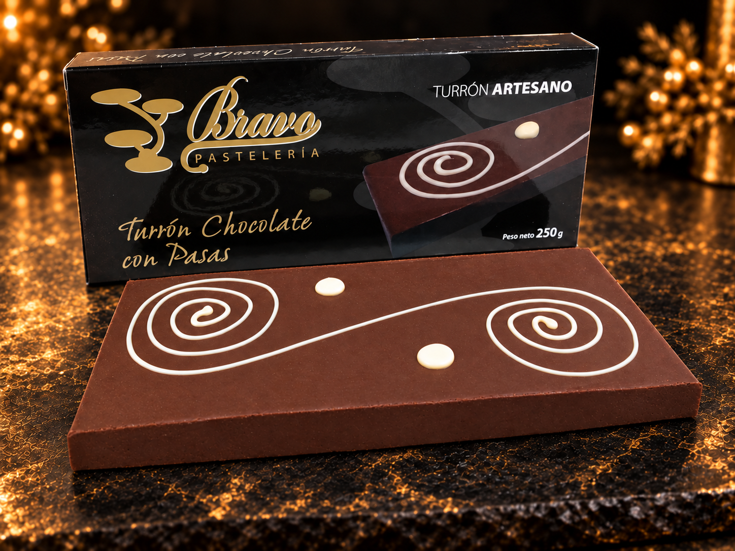 Turrón Chocolate con Pasas Turrón Chocolate con Pasas